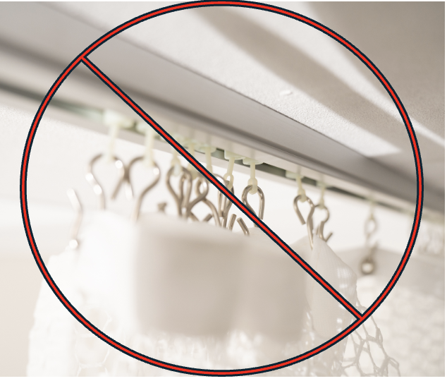 No traditional curtain hooks